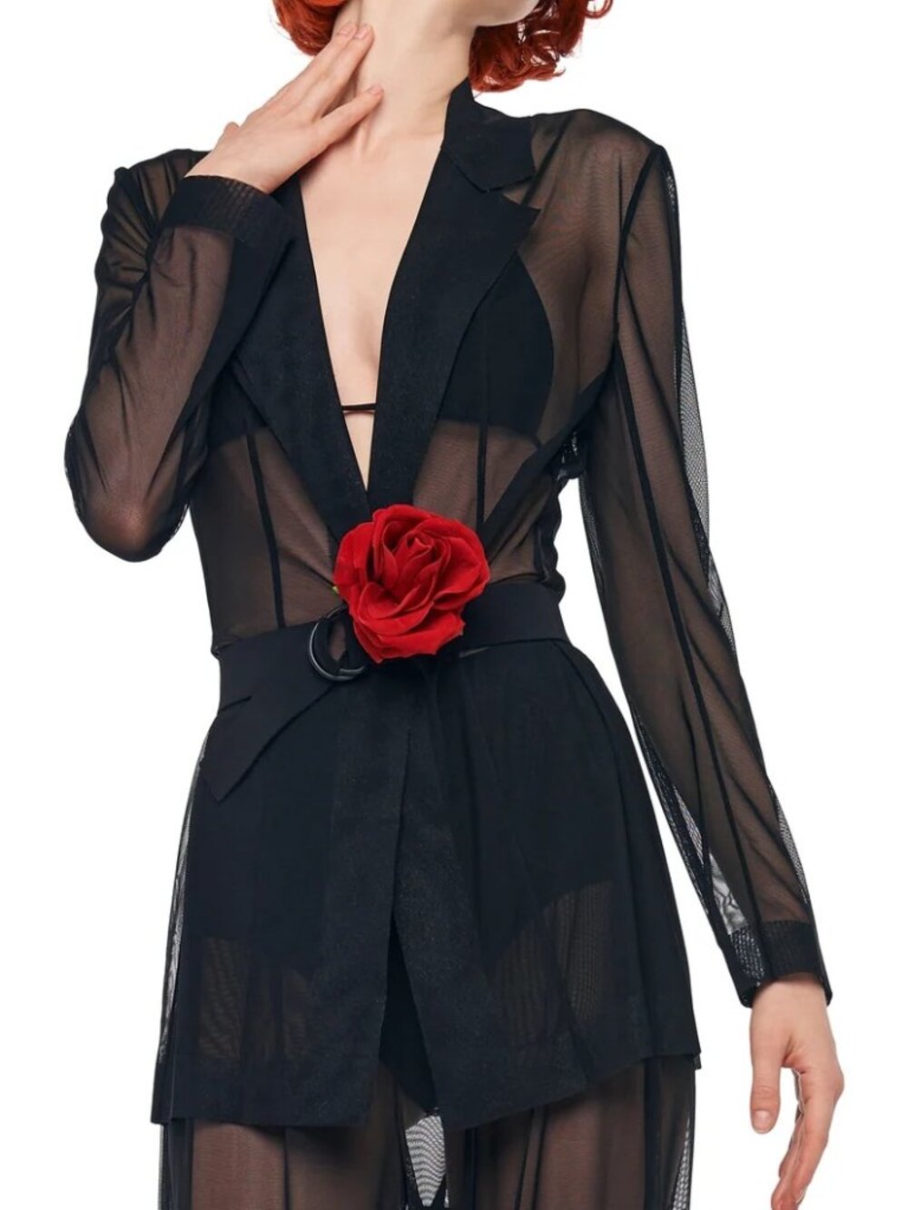 Norma Kamali Black Classic Single Breasted Jacket, XS